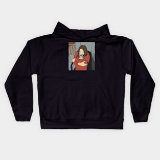 She With Her Cat Kids Hoodie